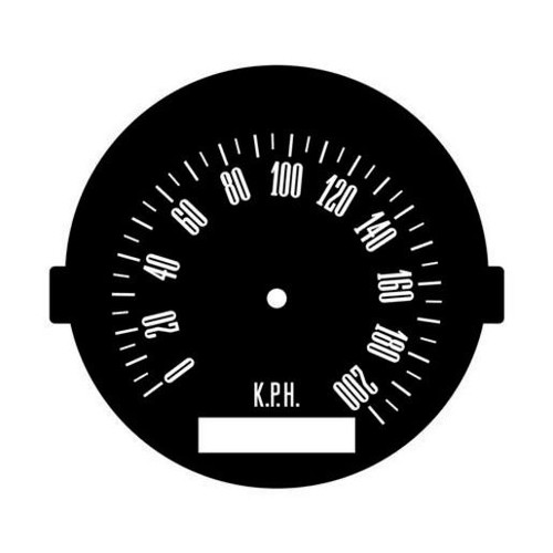 RSP Decal Metric Speedo Conversion 120 MPH to 200 KPH Falcon XW XY - GD2001D