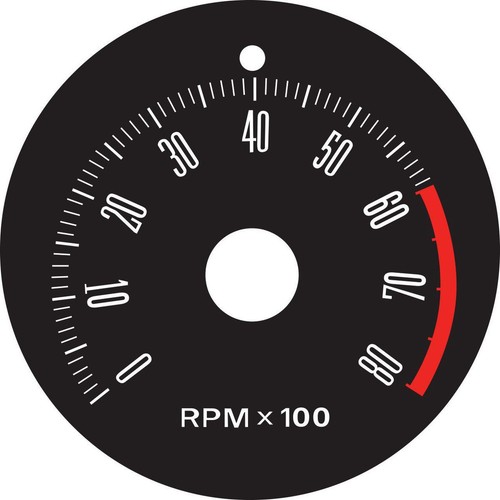RSP Decal Tacho 8000 RPM Falcon XW XY - GD2001B Auto Part