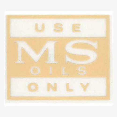 RSP Decal 'Use MS Oils Only' Rocker Cover Holden EH-HG - BD1043 Auto