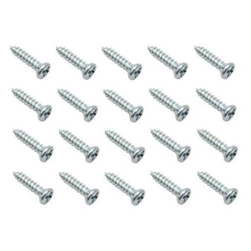 Rare Spares - Screw Pack Oval Head Cr Rec Tappers 4 X 1/2in - ST0027 Plumbing
