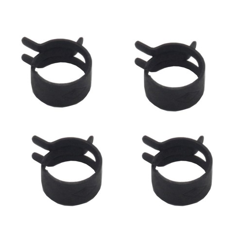 RSP Hose Clamp Spring Steel Black 9/16in OD 4PK - CS0001