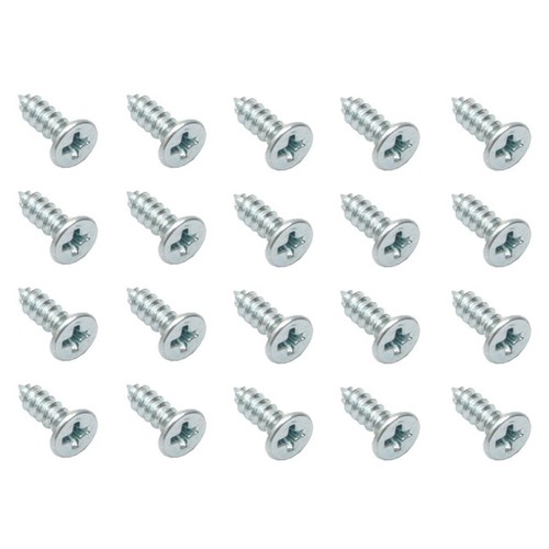 Rare Spares - Self Tappers C/Sunk 5.4mm Dia X 9.3mm O/A (20pcs - ST0005 Plumbing