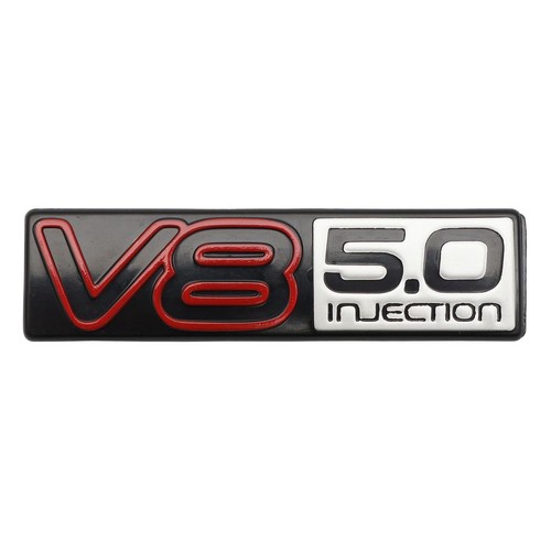 RSP 'V8 5.0 Injection' Red Boot/Tailgate Badge Holden Commodore VN - B1088 Auto