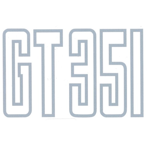 RSP Decal 'GT351' Silver Front Guard (Large) Falcon XB GT - BD4386 Auto