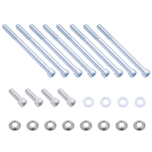 RSP Commodore VN-VT 304 V8 Silver Zinc Rocker Cover Bolt Kit - BS1049 Hardware