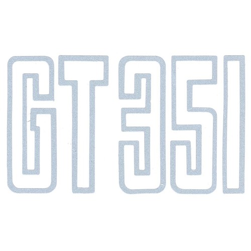RSP Decal 'GT351' Silver Rear (Small) Falcon XB GT - BD4581 Auto