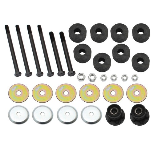 Rare Spares - Front End Mounting Rubbers & Bolt Kit LC LJ 6 Cyl - FEK8A Hardware