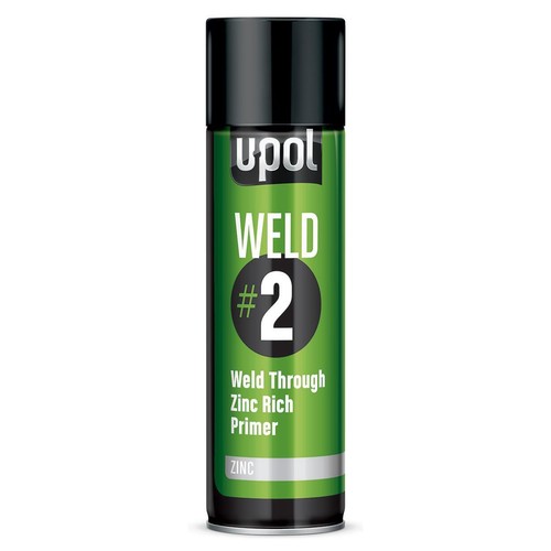 U-Pol Aerosol Weld #2 Weld Through Primer Zinc 450ml - WELD/AL Auto