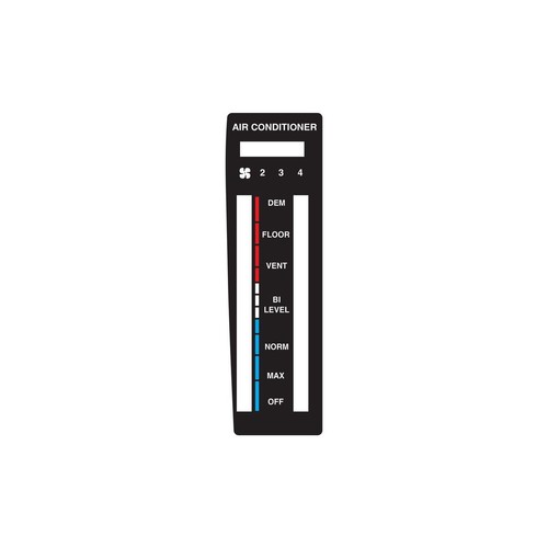 Rare Spares - Decal Air Conditioner Control Panel VK Commodore - VS16363 Auto