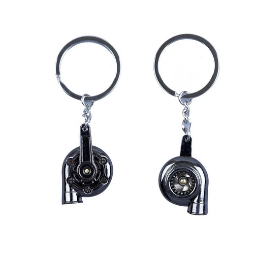 GearUp Turbo Key Ring - Black Chrome Auto