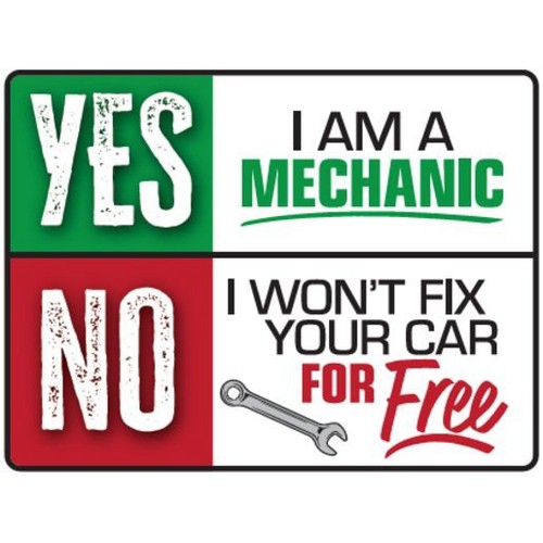 GearUp Metal Sign - Yes/No Auto