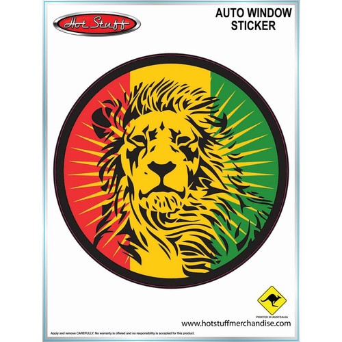 HotStuff Automotive Window Sticker Rasta Lion - SH4149 Auto