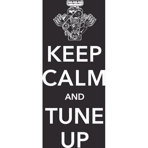 GearUp Metal Sign - Keep Calm and Tune Up Auto Part