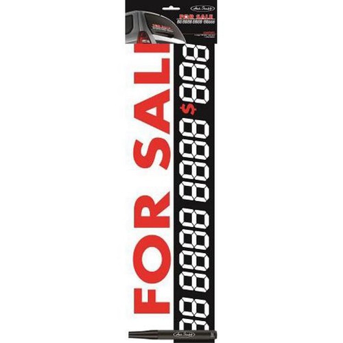 Hotstuff Auto Sticker - For Sale Black/Red Inc Marker - SH523 Part Fashion