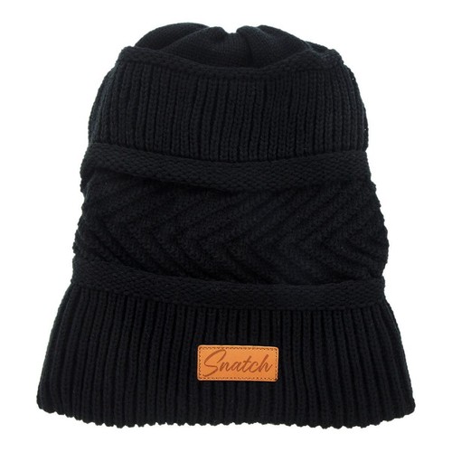 Snatch Arctic Cable Knit Beanie Black - SU7404BKOSFM Car Wiring Adapter Auto