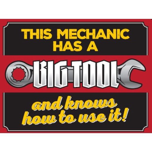 GearUp Metal Sign - Big Tool Workshop Tool Auto