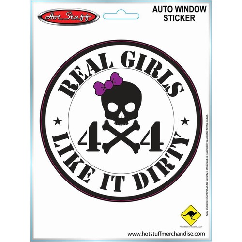 HotStuff Real Girls like it Dirty Auto Sticker - SH1036 Part Fashion