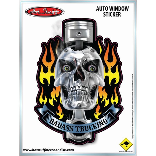 Hotstuff Auto Sticker - Bad Ass Trucking - SH885 Part Fashion