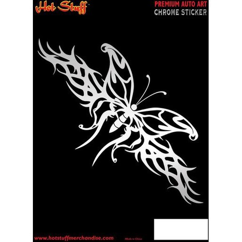 HotStuff Chrome Tribal Butterfly Decal - CH563 Auto Part