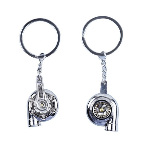 GearUp Turbo Key Ring - Chrome Auto Part