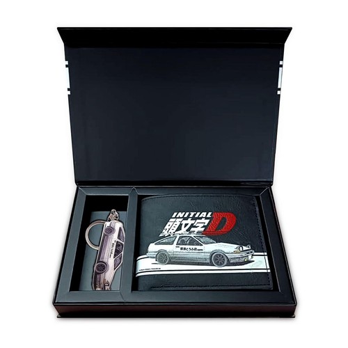 Hot Stuff Initial D Wallet & Key Chain Gift Set - JY1107 Auto Part