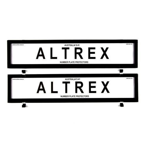 Altrex Number Plate Covers European Size Black Without Lines - 6NLE Car Interior