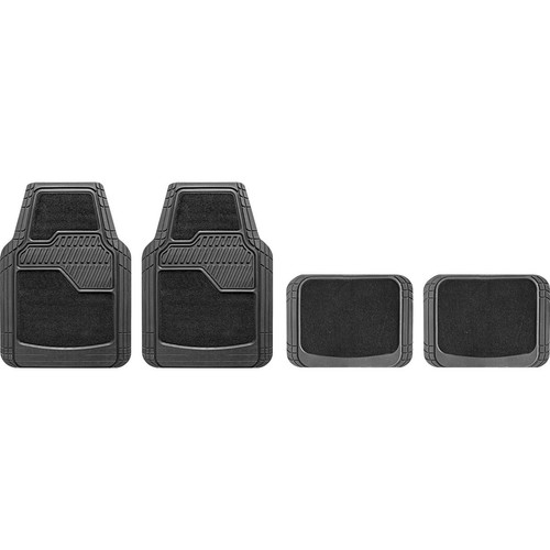 Repco Carpet/PVC Floor Mat Set, Black - 4 Piece Car Interior Auto Part