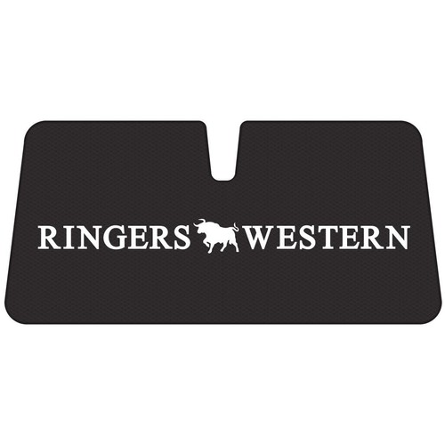 Ringers Western Front Sun Shade, Black - Logo Car Interior