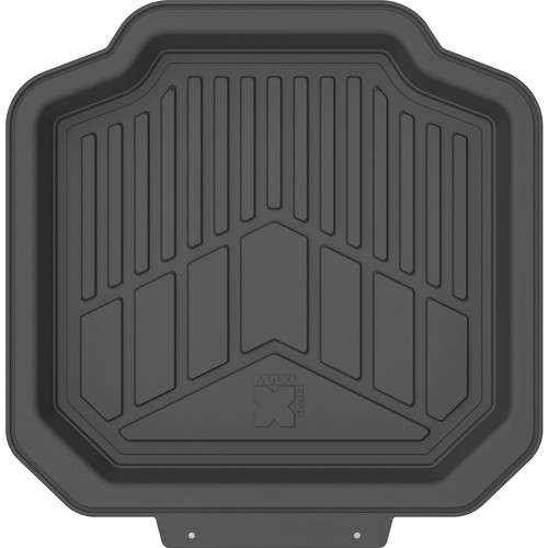 MaxiTrac Black Rubber Deep Dish Pair Rear Floor Mats Car Interior