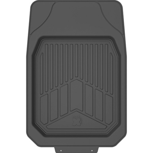MaxiTrac Black Rubber Deep Dish Pair Front Floor Mats Car Interior