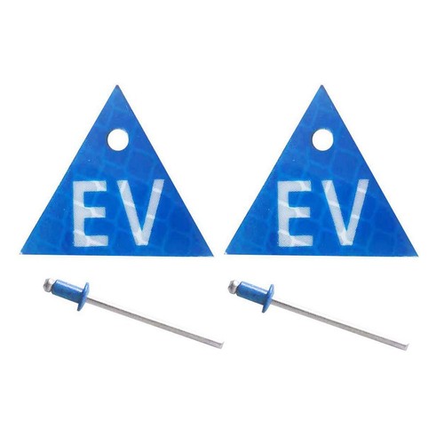GearUp EV Licence Plate Tag Set Car Interior