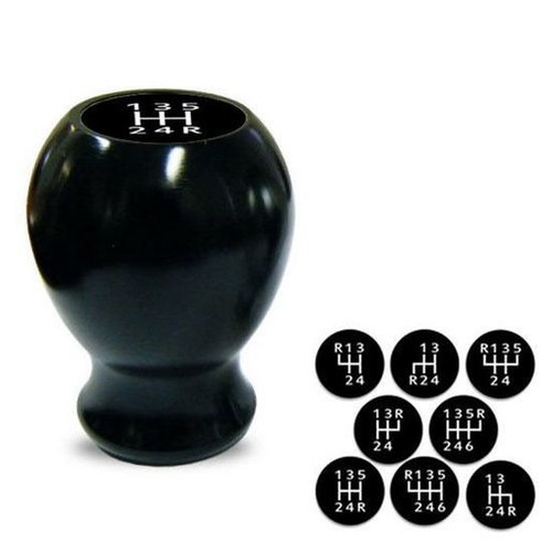 Gear Knob Billet Dome Black - GK-A033B Car Interior