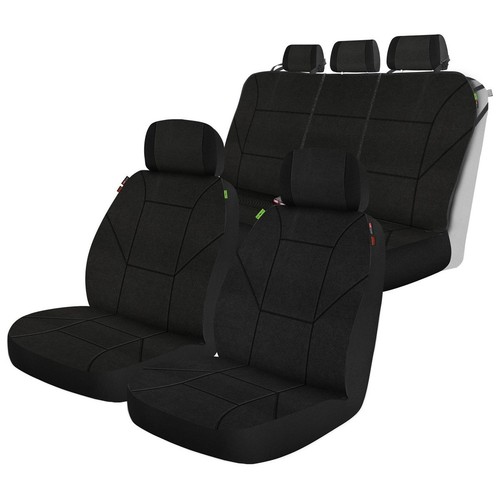 Repco Repreve Car Seat Cover Set, Black Car Interior Auto Part