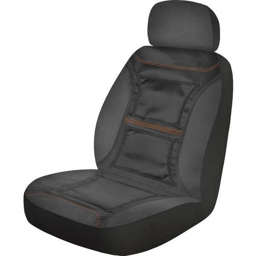 MaxiTrac Front Car Seat Covers Polyester, Black - Pair Car Interior