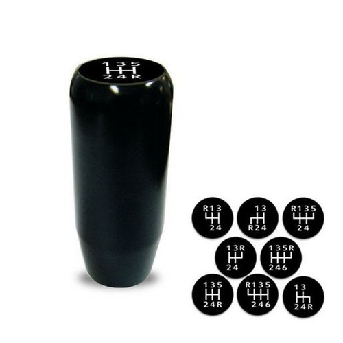 Gear Knob Billet Straight Black - GK-A032B
