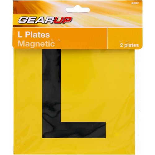 GearUp L Plate Set - Magnetic Car Interior
