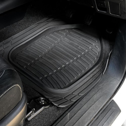 MaxiTrac Heavy Duty Deep Dish Floor Mats, Black - 3 Piece Car Interior