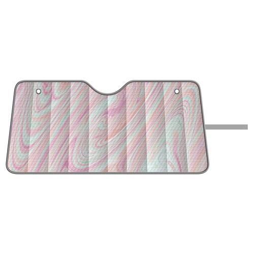Repco Front Car Sun Shade, Pink Swirl Car Interior Auto Part