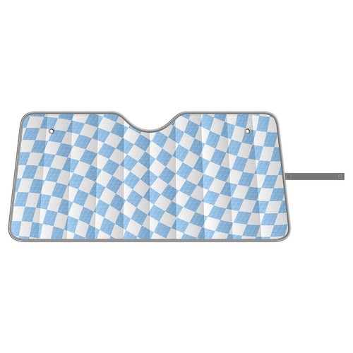 Repco Front Sun Shade, Blue Checker Car Interior Auto Part