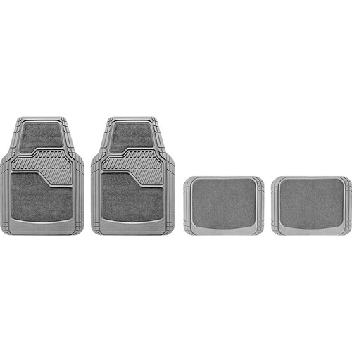 Repco Carpet/PVC Floor Mat Set, Grey - 4 Piece Car Interior Auto Part