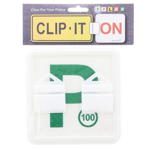 Clip It On P Plate & Clip Set 100 - Suits NSW - 2CGWP100 Car Interior Auto