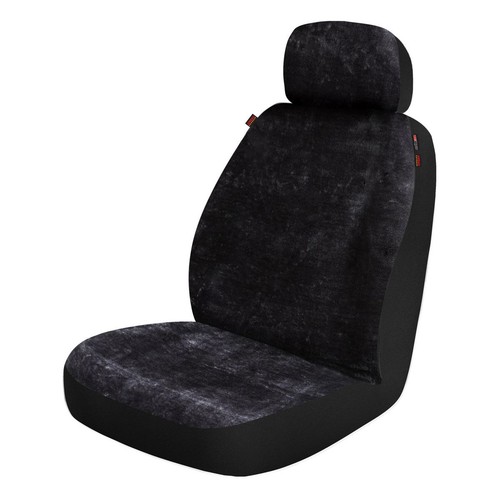 Repco Front Car Seat Cover Polyester, Black - Single - RSCFTS30-BK-PLHE Auto