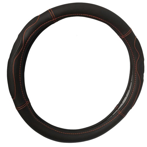 Repco Steering Wheel Cover Racing, Black Car Interior Auto Part