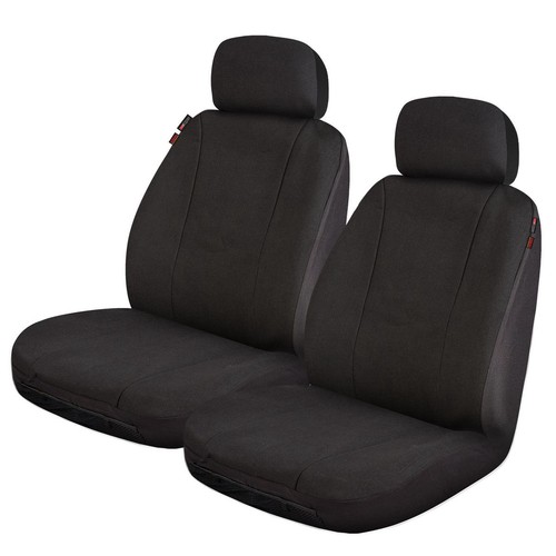 Repco Front Car Seat Covers Canvas, Black - Pair - RSCFTPRS30-BK-BKLY Auto Part