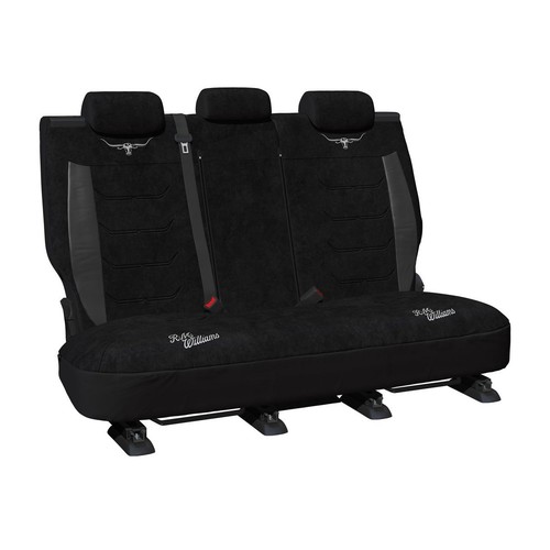 RM Williams Rear Car Seat Cover Suede Velour, Black - Single - VLRMW23BX-BLK06