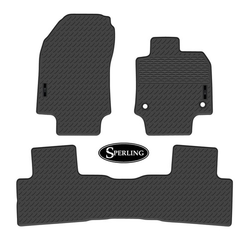 Sperling Precision Fit Front & Rear Floor Mat Set Black - MRBTY011-BLK2RW Auto