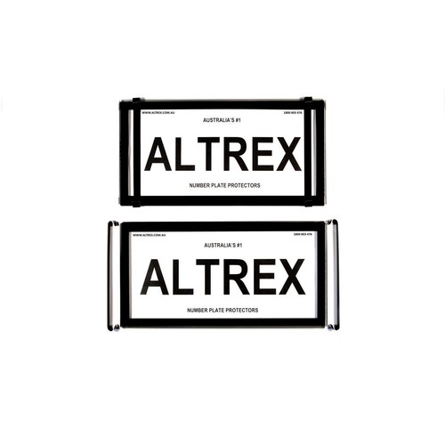 Altrex Number Plate Covers USA/International Size Black Without Lines - 9BNL