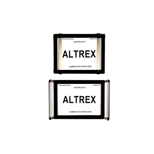 Altrex Number Plate Covers 2 Figure Black Without Lines - 2NL Car Interior Auto