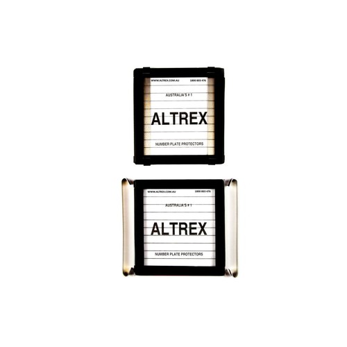 Altrex Number Plate Covers 1 Figure Black With Lines - 1L Car Interior