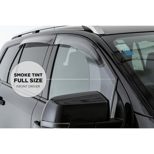 RubberTree Slime Line Weather Shield Smoke Tint - Driver Front - M205WD Auto